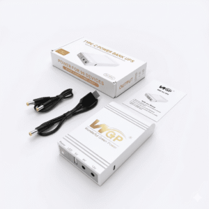 WGP Type-C Mini UPS (রাউটার ও ONU এর জন্য) 5V/9V/12V আউটপুটসহ পাওয়ার ব্যাংক UPS
